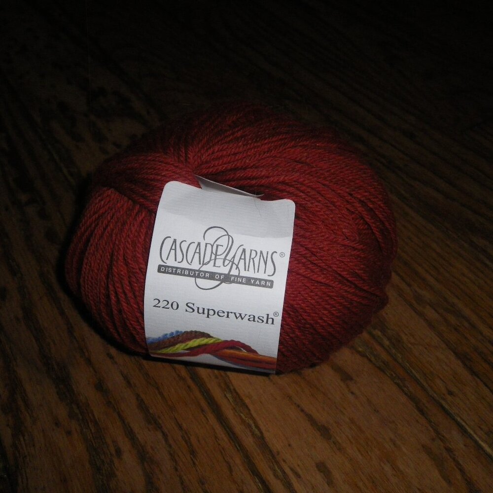 1 Ball Cascade Yarns 220 Superwash 100% Wool Yarn - Color 1975 - 220 yds.